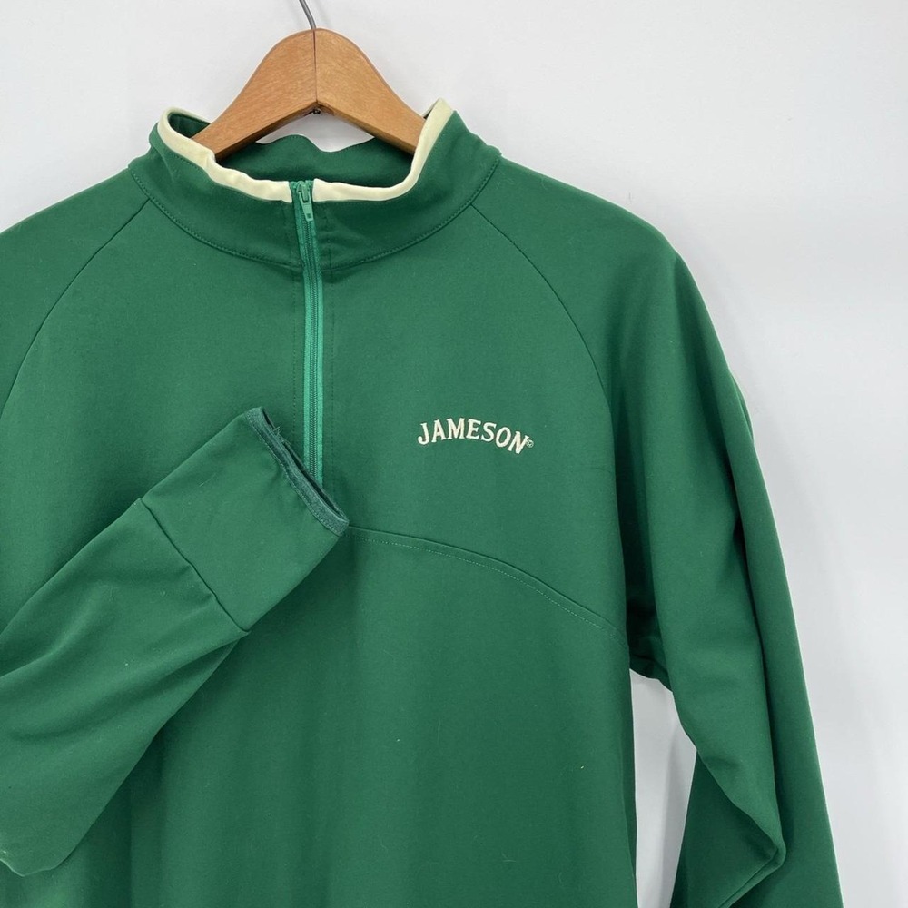 Jameson Irish Whiskey Green 1/4 Zip Pullover Sweatshirt Medium